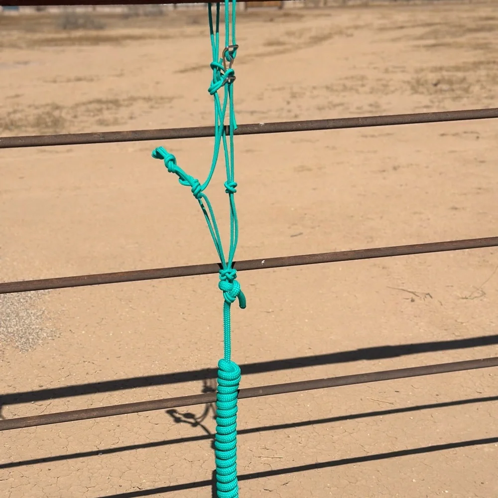 Turquoise Easy Hook Rope Halter - Picture 2 of 2